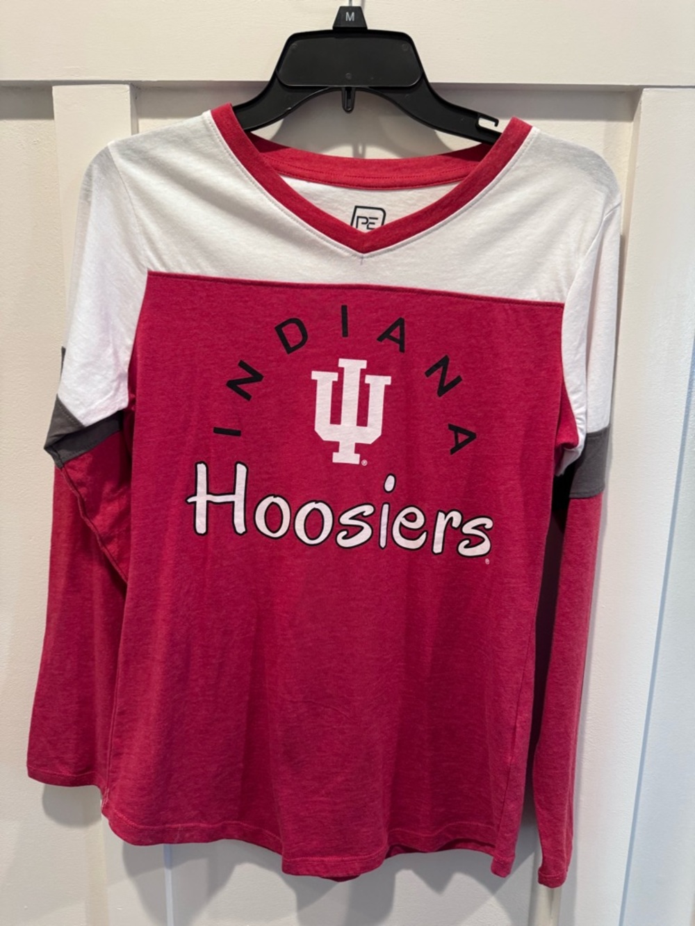 Women’s Indiana Hoosiers‎ Pro Edge 3/4 Sleeve Jersey T-Shirt Small